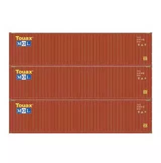 Athearn 17441 N Scale 40' High Cube Container MOL 3 Pack #2