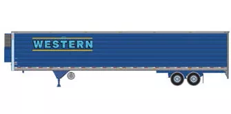 Athearn 17908 HO Scale 53' Utility Reefer Trailer Western Distribution 551