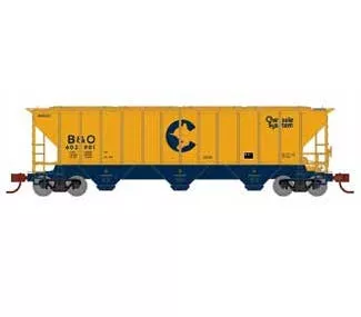 Athearn 27404 N Scale PS 4427 Covered Hopper Chessie System B&O 602901