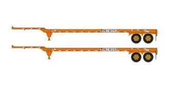 Athearn 28835 HO Scale 45' Container Chassis Yang Ming 2 Pack
