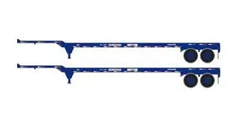 Athearn 28838 HO Scale 45' Container Chassis NYK 2 Pack