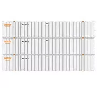 Athearn 40131 HO Scale 53' Stoughton Intermodal Container Optimodal SNLU 3 Pack #2