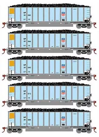 Athearn 81604 HO Scale BethGon Coalporter Union Pacific UP 5 Pack #1