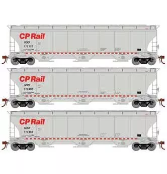 Athearn Genesis G89999 HO Scale Trinity 3 Bay Covered Hopper Canadian Pacific CP/SOO 3 Pack #2