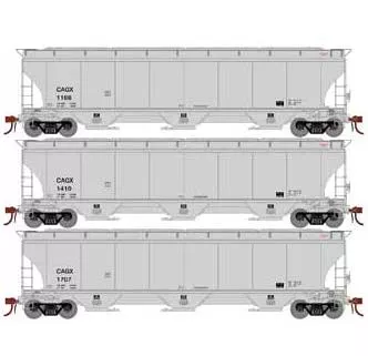 Athearn Genesis G97145 HO Scale Trinity 3 Bay Covered Hopper ConAgra CAGX 3 Pack #1