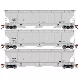 Athearn Genesis G97146 HO Scale Trinity 3 Bay Covered Hopper ConAgra CAGX 3 Pack #2