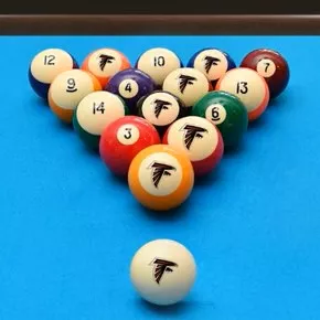Atlanta Falcons Retro Billiard Ball Sets
