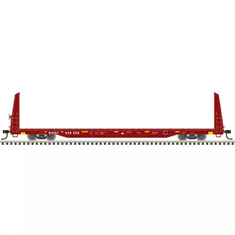 Atlas Trainman 20006448 HO Scale 62' Bulkhead Flatcar BNSF 546027