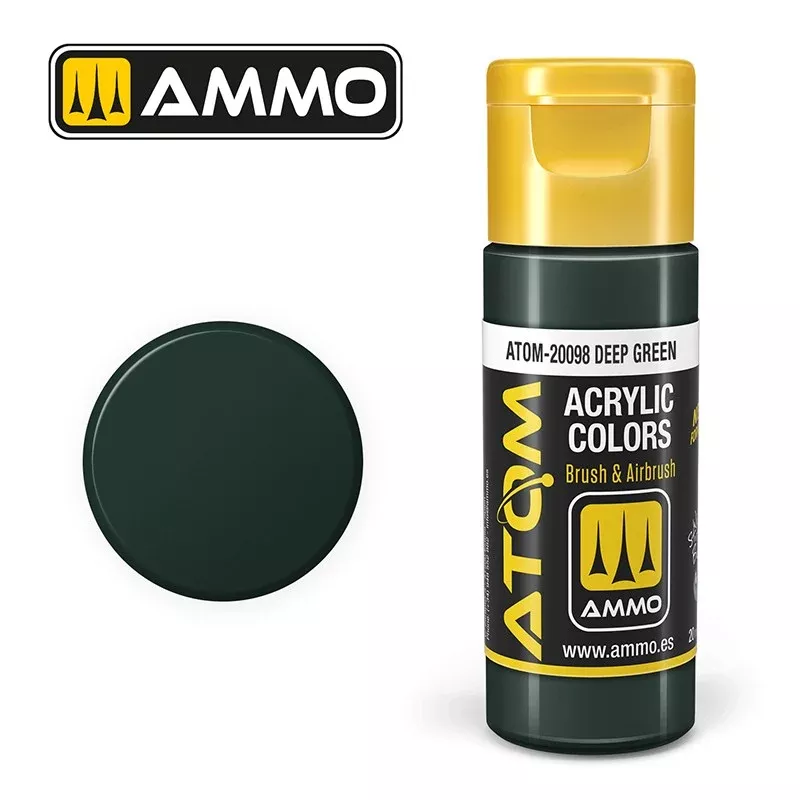 ATOM: Deep Green Acrylic Paint 20ml Bottle