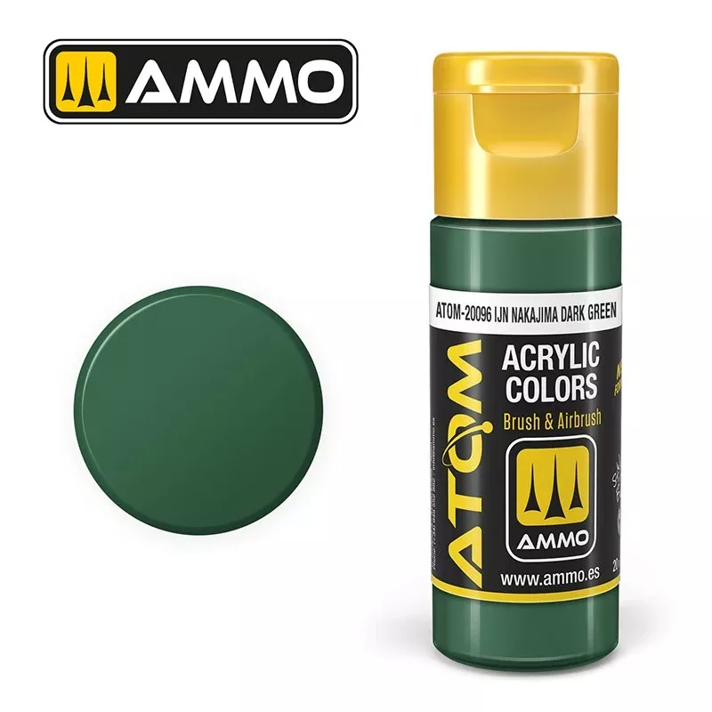 Atom: IJN Nakajima Dark Green Acrylic Paint 20ml Bot