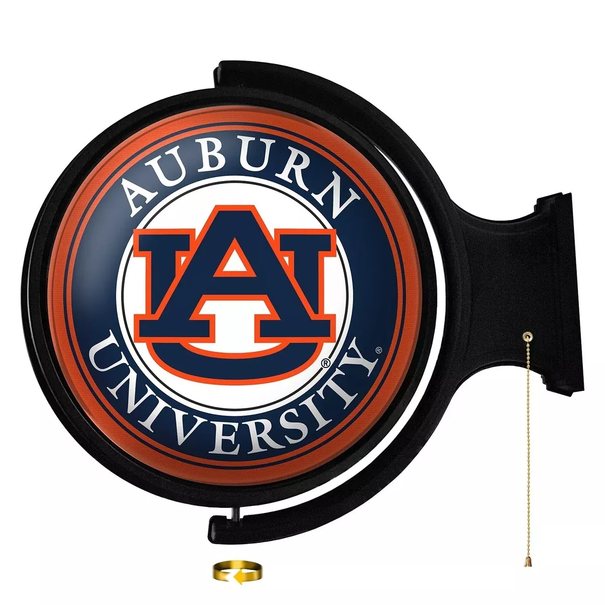 Auburn Tigers: Original Round Rotating Lighted Wall Sign