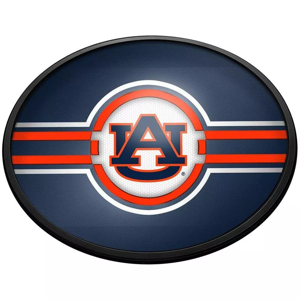 Auburn Tigers: Oval Slimline Lighted Wall Sign
