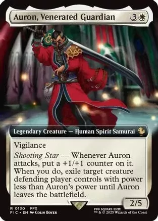 Auron, Venerated Guardian (Extended Art) (FIC-130) [Commander: FINAL FANTASY] Foil