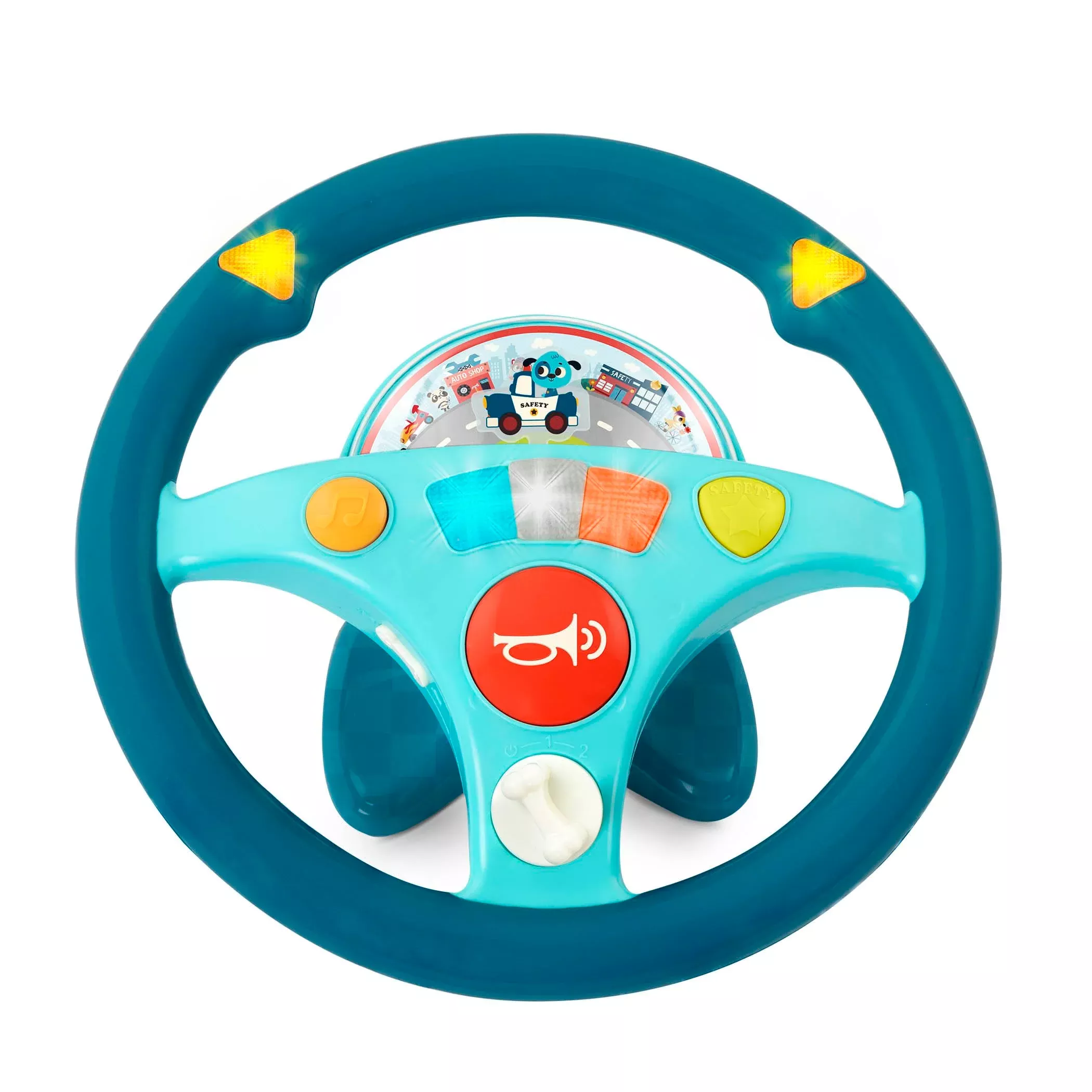 B. toys Musical Driving Wheel for Kids 2+ Multicolor Interactive Toy