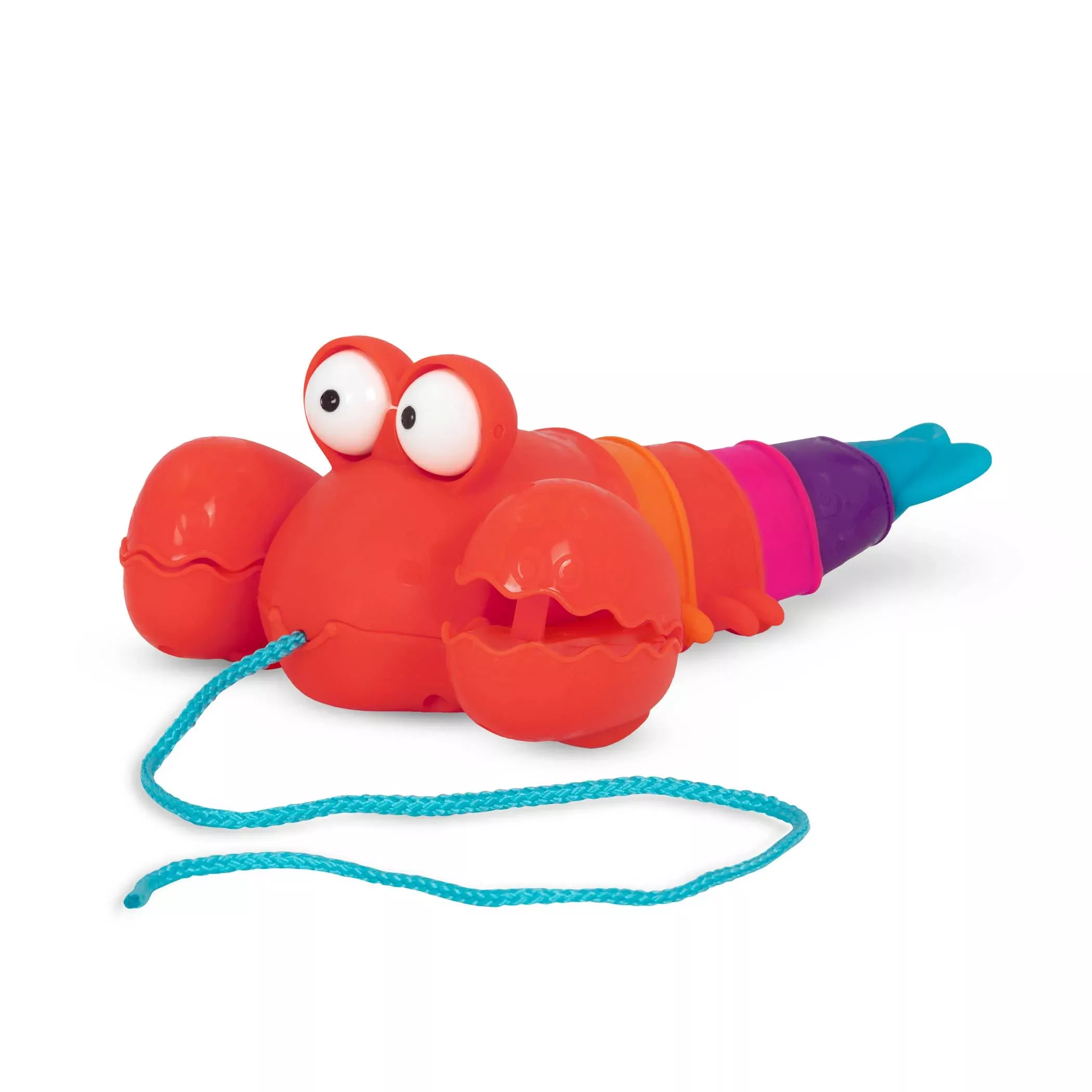 B. toys Pull-Along Lobster Pinchy Pat, Red, 6 x 8