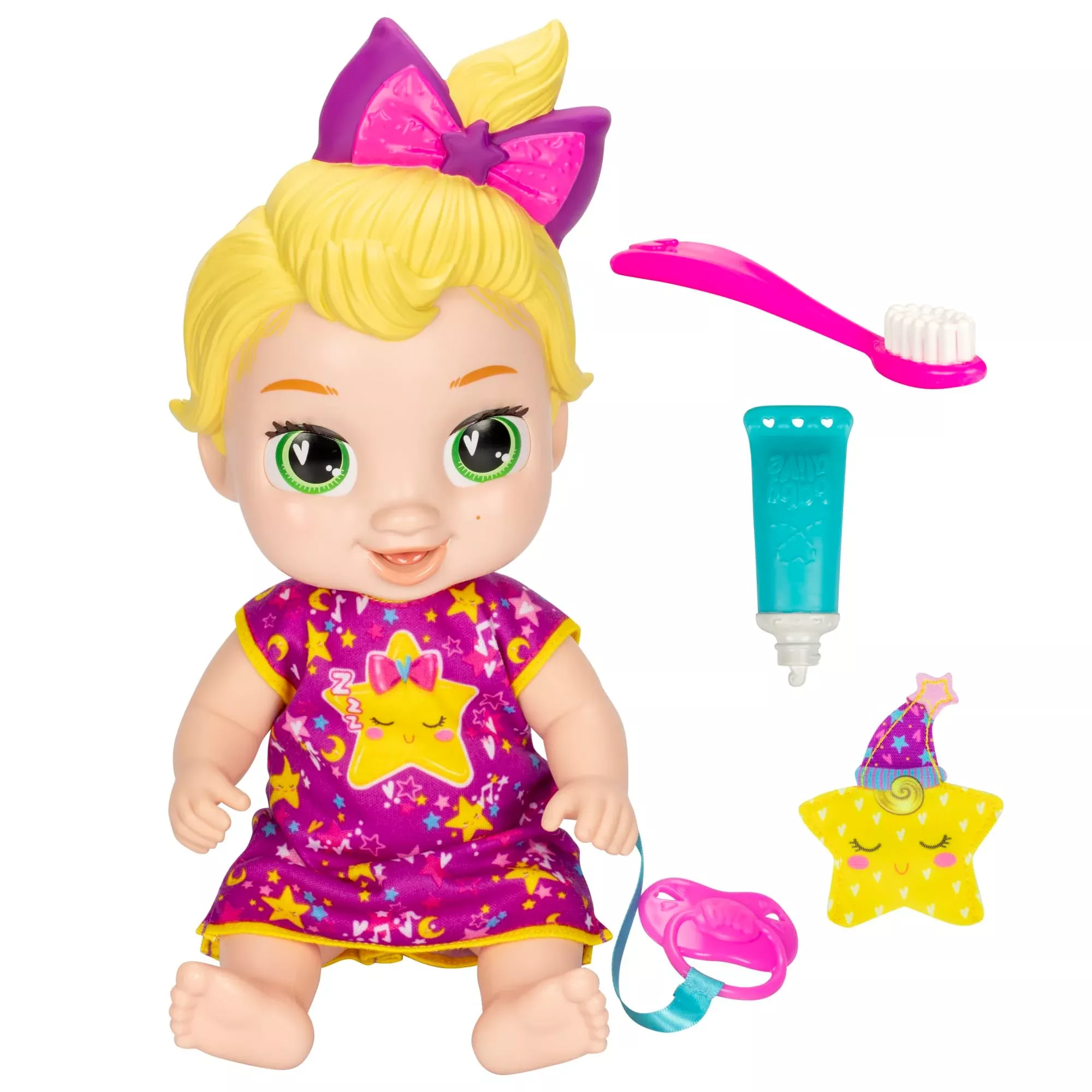 Baby Alive LaLa GooGoo Baby Doll Set 11 Inch Blonde Sleepover Toy