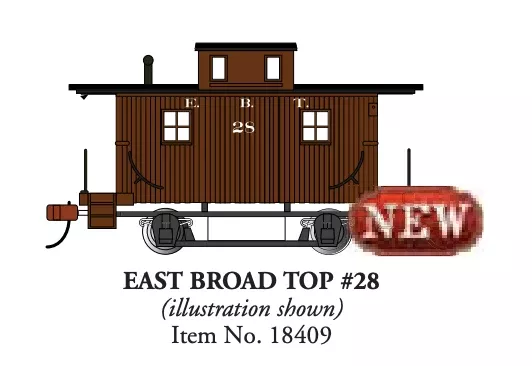 Bachmann 18409 HO Scale Bobber Caboose East Broad Top EBT 28