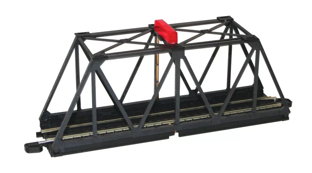 Bachmann 44473 HO Scale E-Z Track Built Up Truss Bridge with Blinking Light