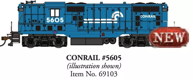 Bachmann 69103 HO Scale EMD GP7 Diesel Conrail CR 5605