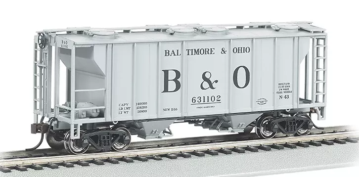 Bachmann 73503 HO Scale PS2 2 Bay Covered Hopper Baltimore and Ohio B&O 631102