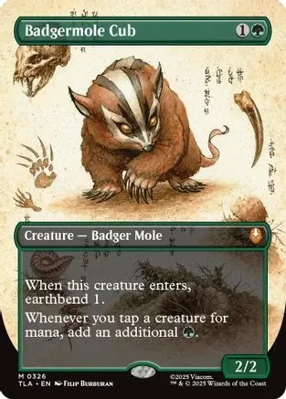 Badgermole Cub (Borderless) (TLA-326) [Avatar: The Last Airbender]