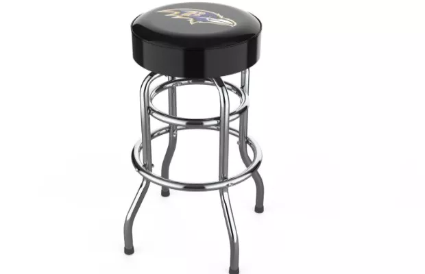Baltimore Ravens Chrome Bar Stool For Sale – Game Room Gorilla