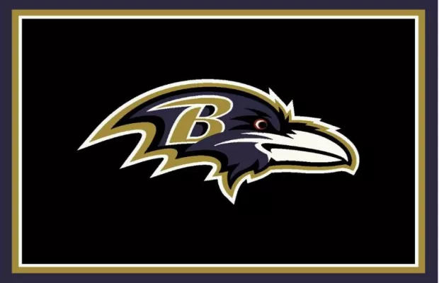Baltimore Ravens Spirit Rug Multiple Sizes For Sale – Game Room Gorilla