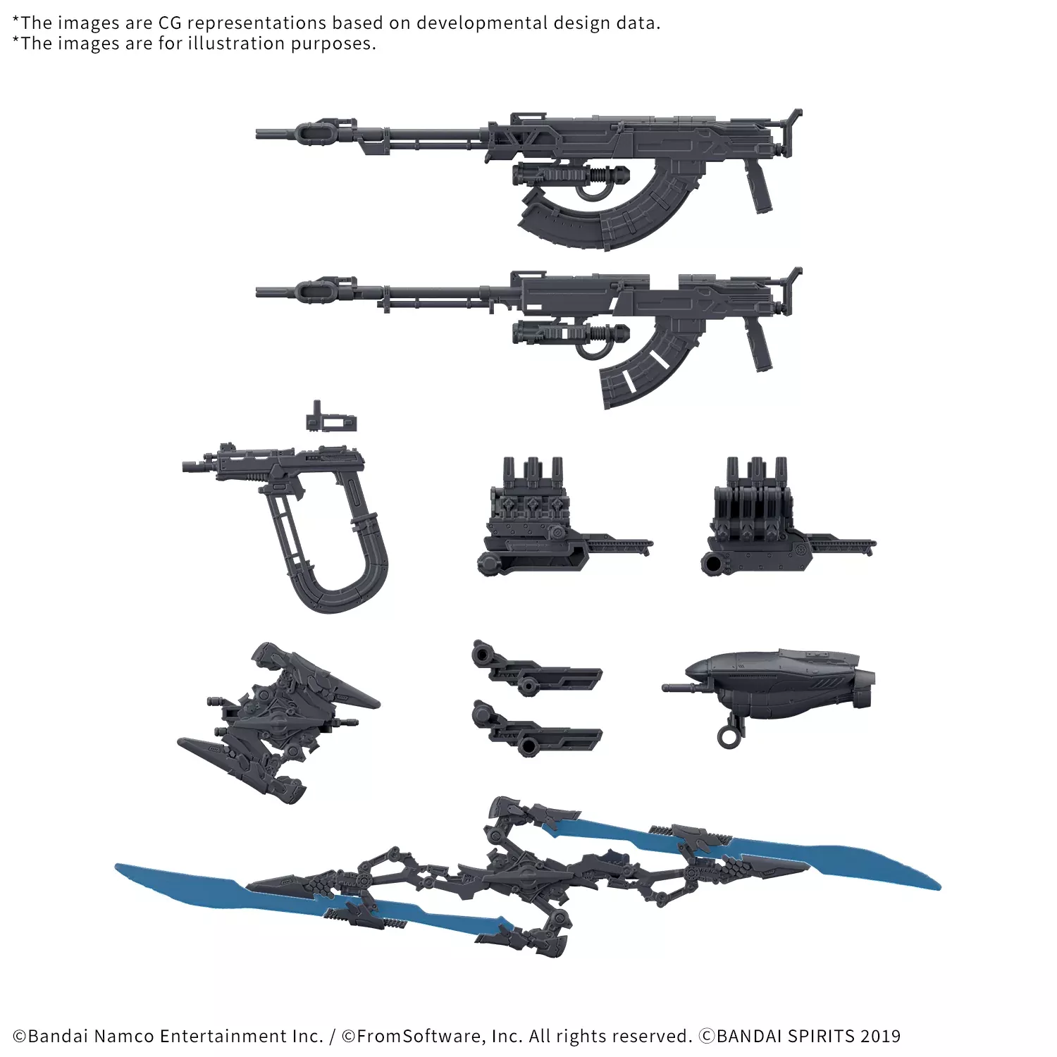 Bandai30 Minutes Missions x Armored Core VI Option Parts Set Armored Core VI Fires of Rubicon Weapon Set 06 "Armored Core VI Fires of Rubicon" 30MM