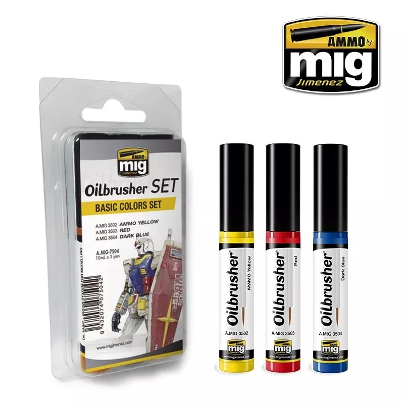 Basic Oilbrusher Paint Set (3 Colors)