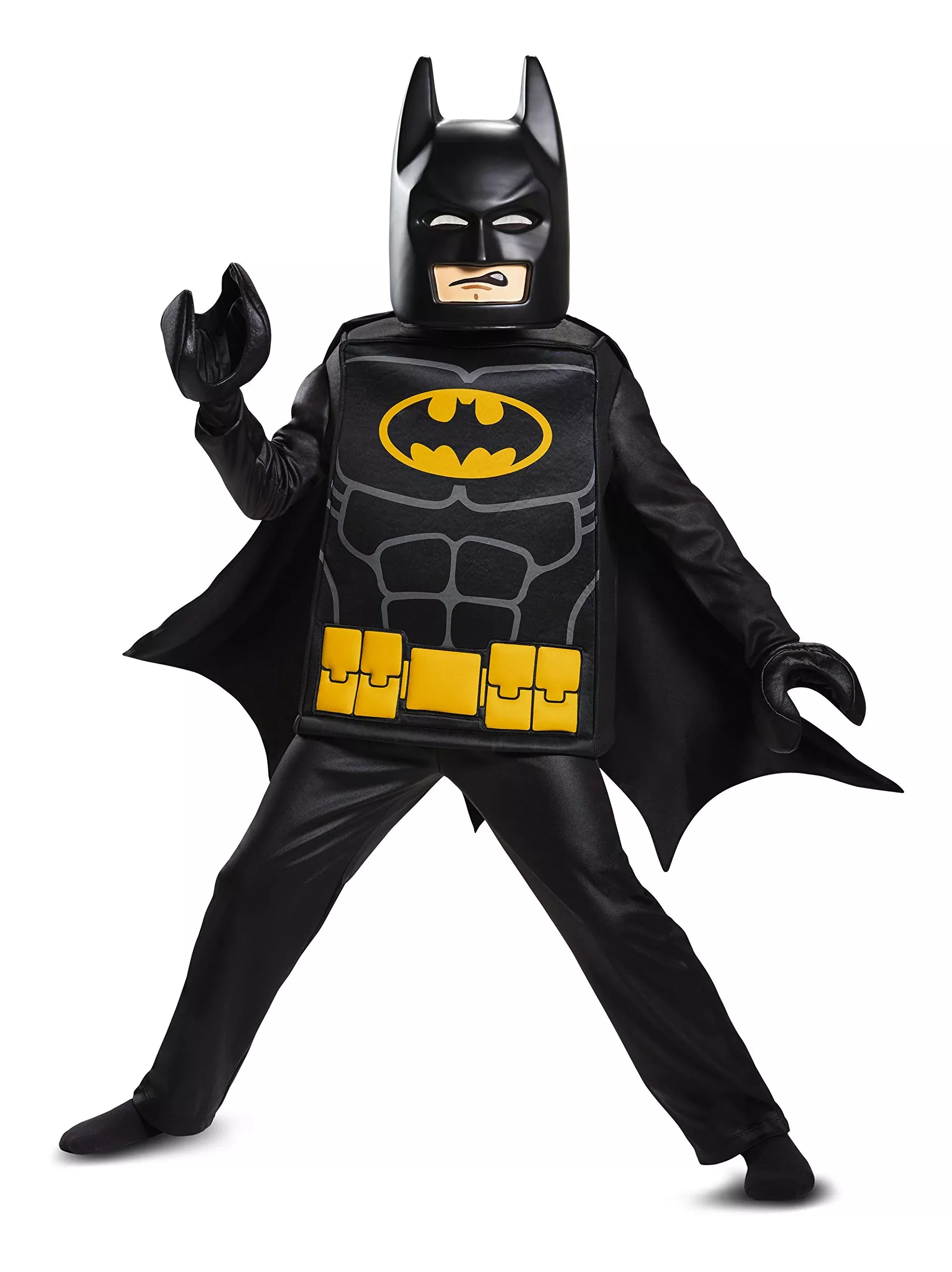 Batman Lego Movie Deluxe Costume, Black, Large (10-12)