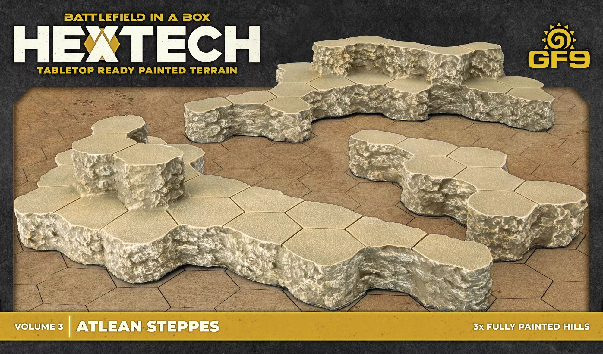 Battletech Terrain: Hextech Trinity City - Atlean Steppes - Volume 3