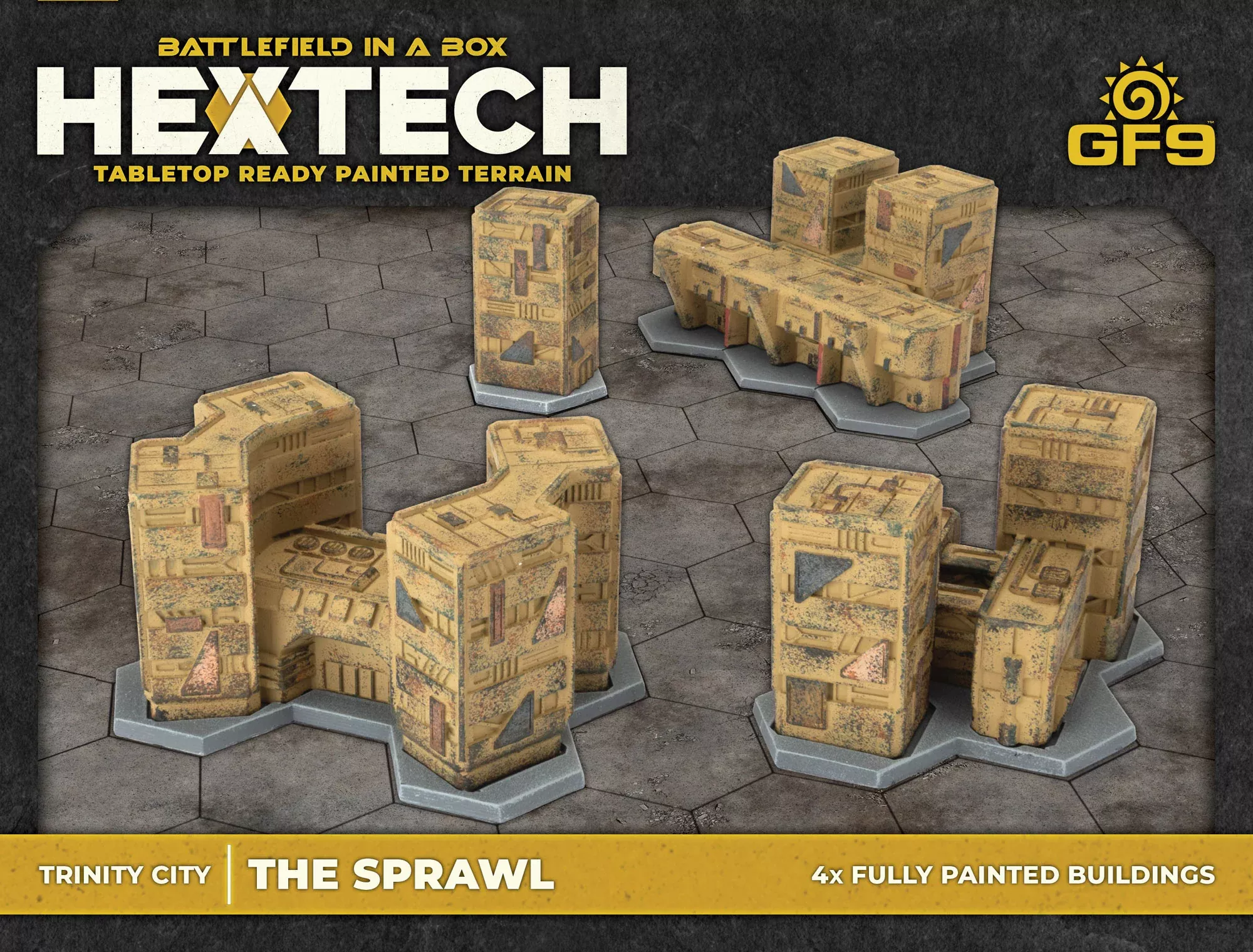Battletech Terrain: HEXTECH Trinity City - The Sprawl