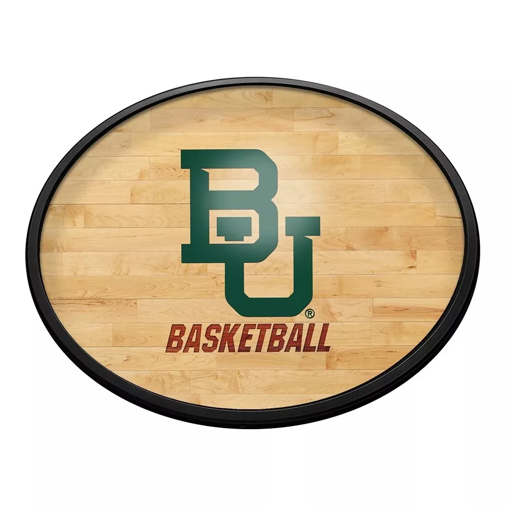 Baylor Bears: Hardwood - Oval Slimline Lighted Wall Sign