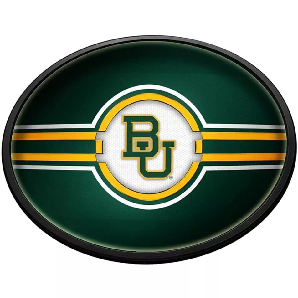 Baylor Bears: Oval Slimline Lighted Wall Sign