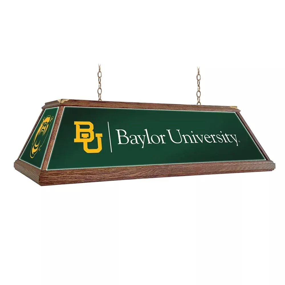 Baylor Bears: Premium Wood Pool Table Light