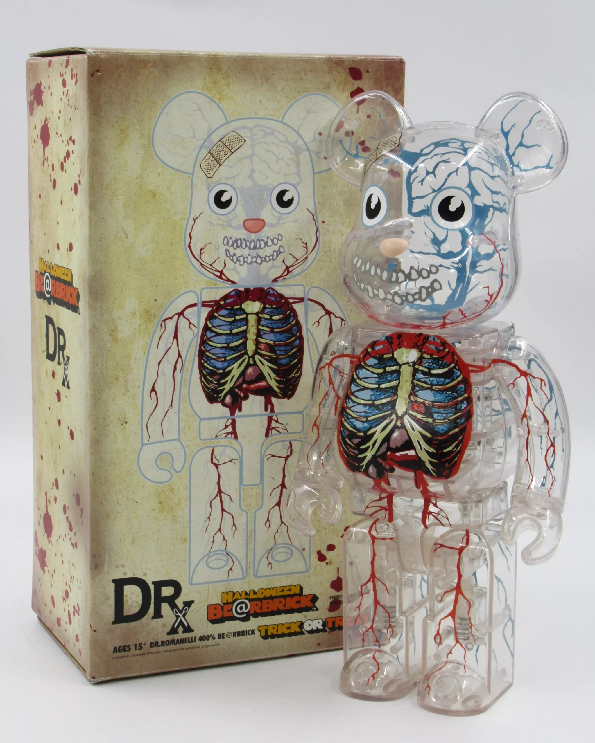 BEARBRICK Dr. Romanelli 400% Figure - Medicom Toy (2008) DRX Halloween