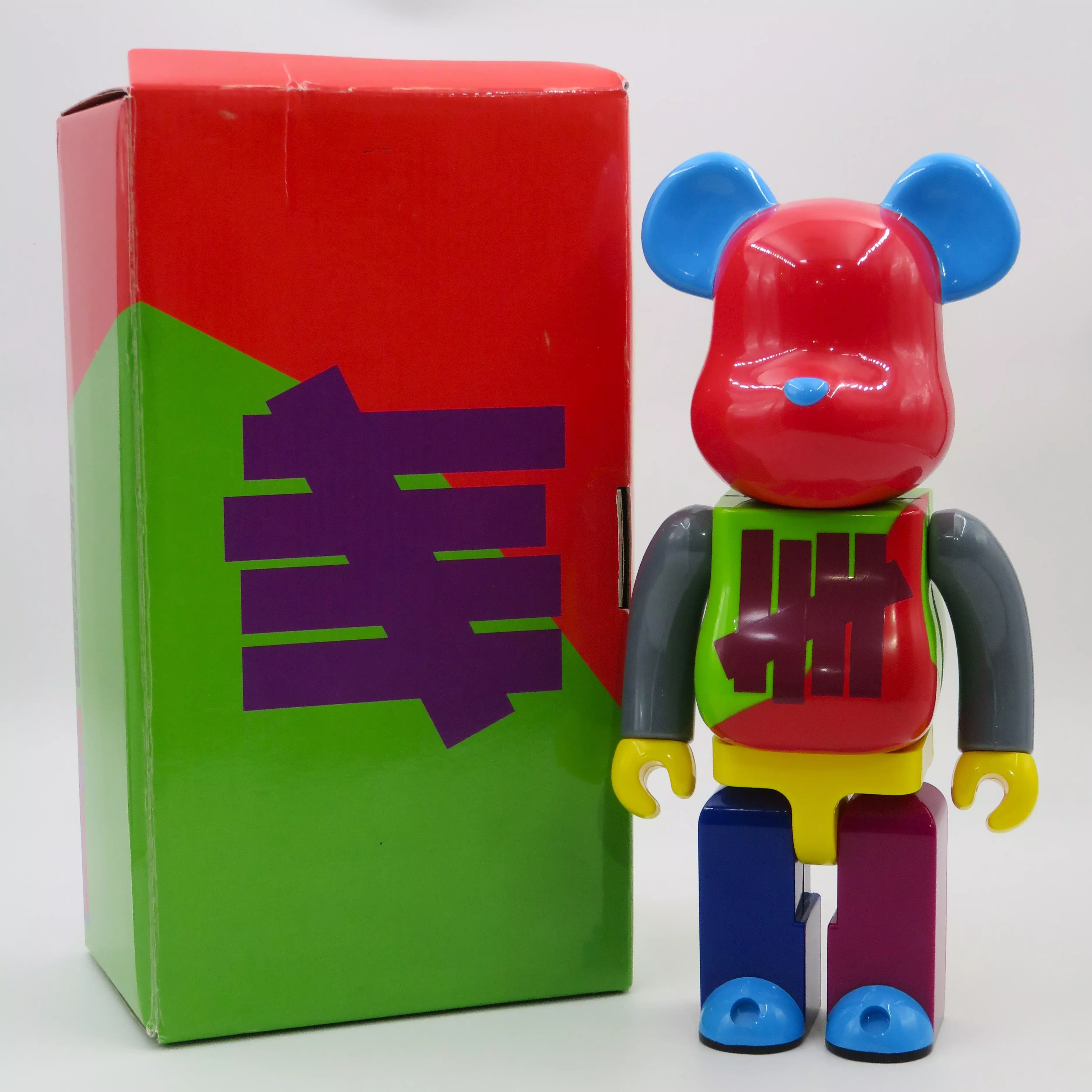 BEARBRICK Undefeated "Rainbow" 400% Figure - Medicom Toy (2007) Be@rbr