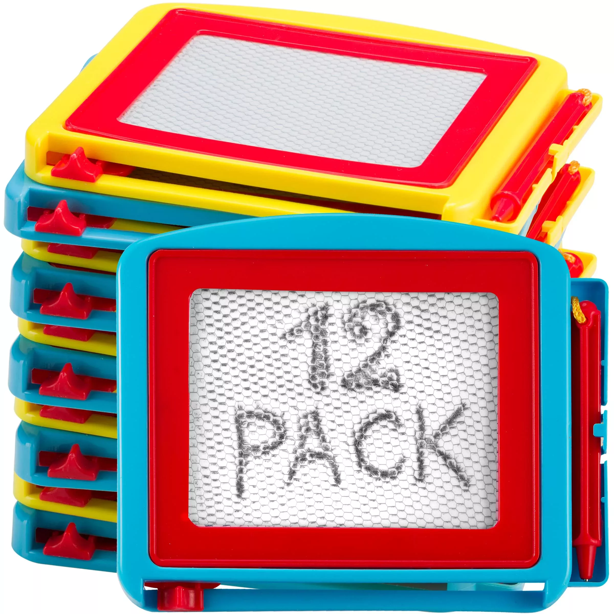 Bedwina Mini Magnetic Drawing Boards - 12 Pcs - 6 Colors - 6