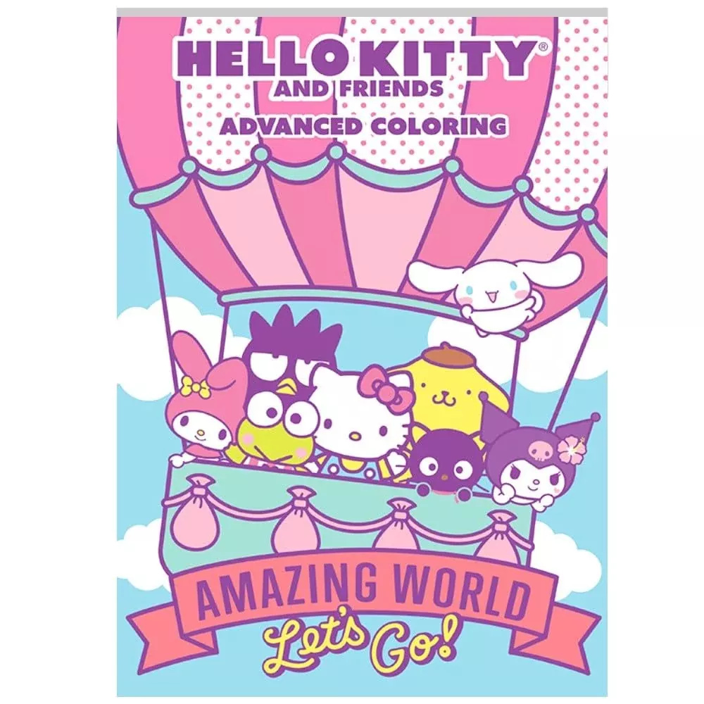Bendon Hello Kitty Advanced Coloring Book for Ages 3 and Up, White