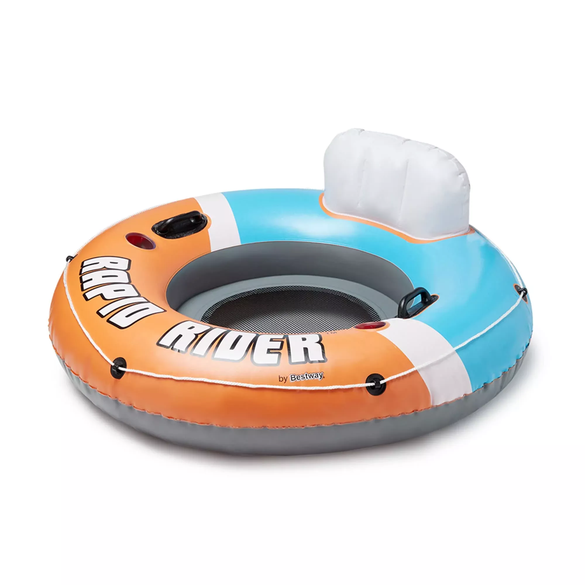 Bestway Rapid Rider Inflatable Floating Island, 53" Diameter, Orange