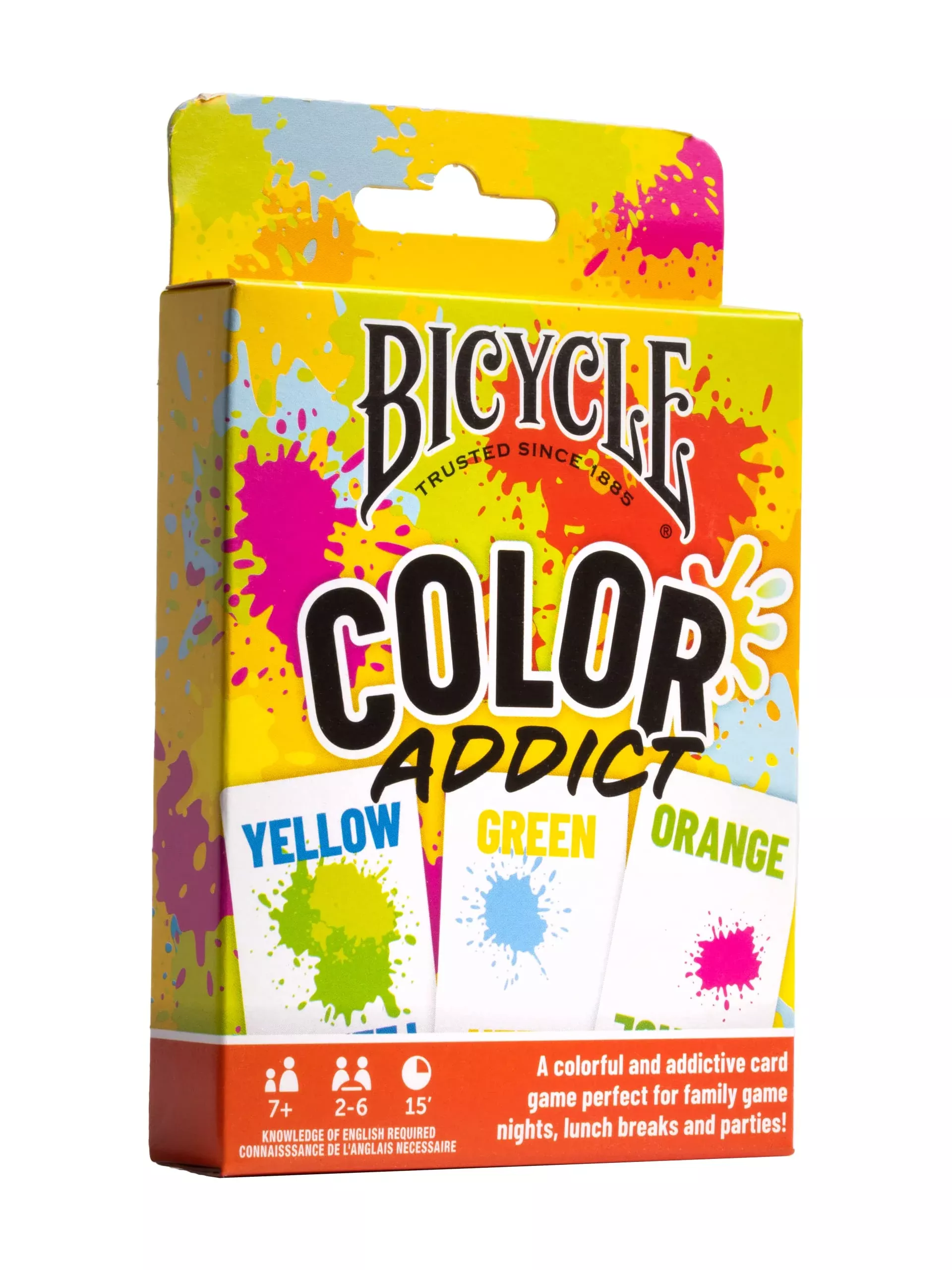 Bicycle Color Addict Card Game for Ages 7+, Yellow, 110 Cards