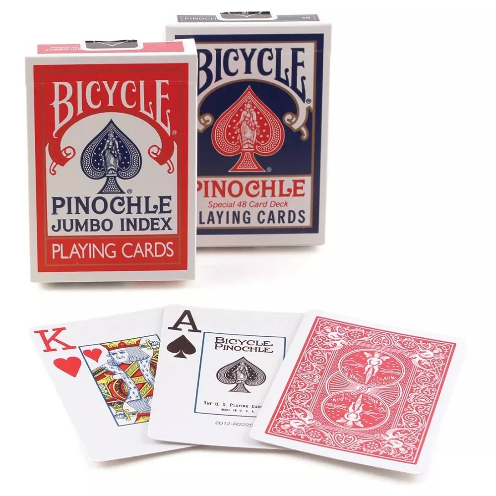 Bicycle Pinochle Jumbo Playing Cards (Pack Of 12)