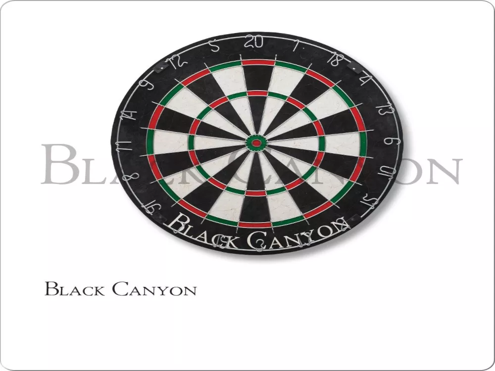 Black Canyon Sisal Fiber Bristle Dart Board With Round Wire For Sale – Game Room Gorilla