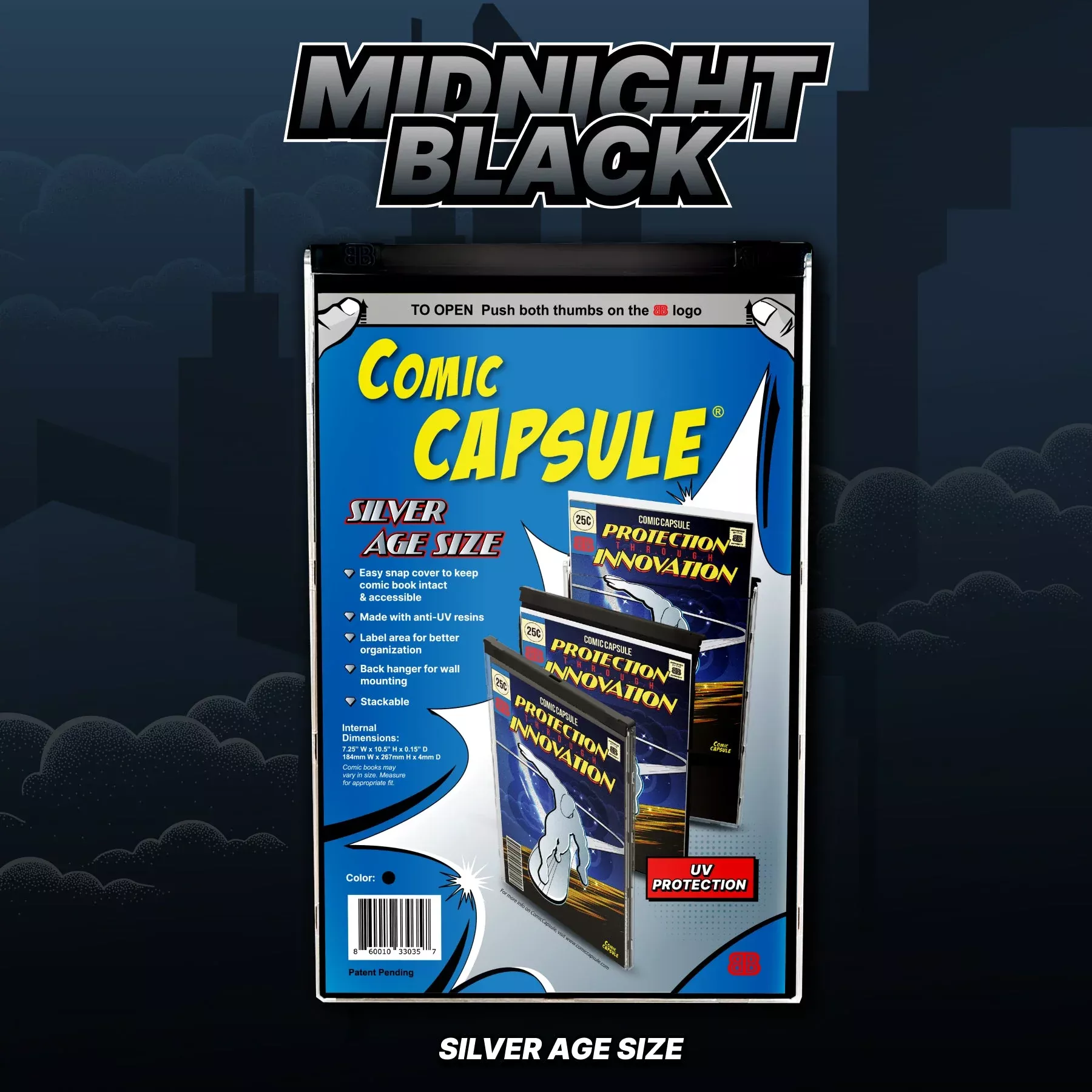 Black SILVER Age Size ComicCapsule