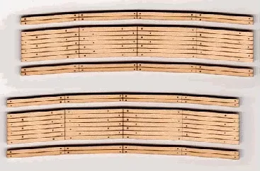 Blair Line 113 HO Scale Wood Grade Crossing for 27" to 29" Radius Kit 2 Pack
