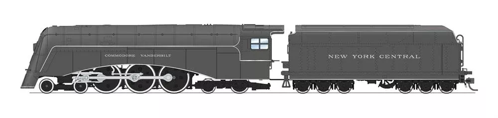 BLI 2840 HO Scale 4-6-4 New York Central Commodore Vanderbilt Hudson (Spoked Drivers) NYC 5344