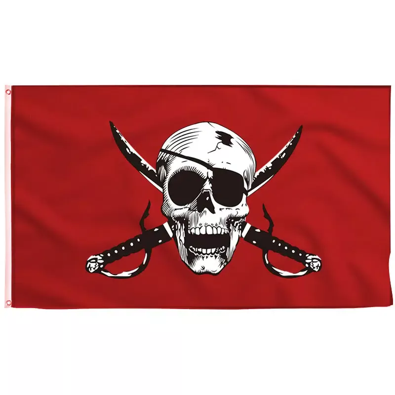 Bloody Red Pirate Flag - Jolly Roger | Sons Of Pirate
