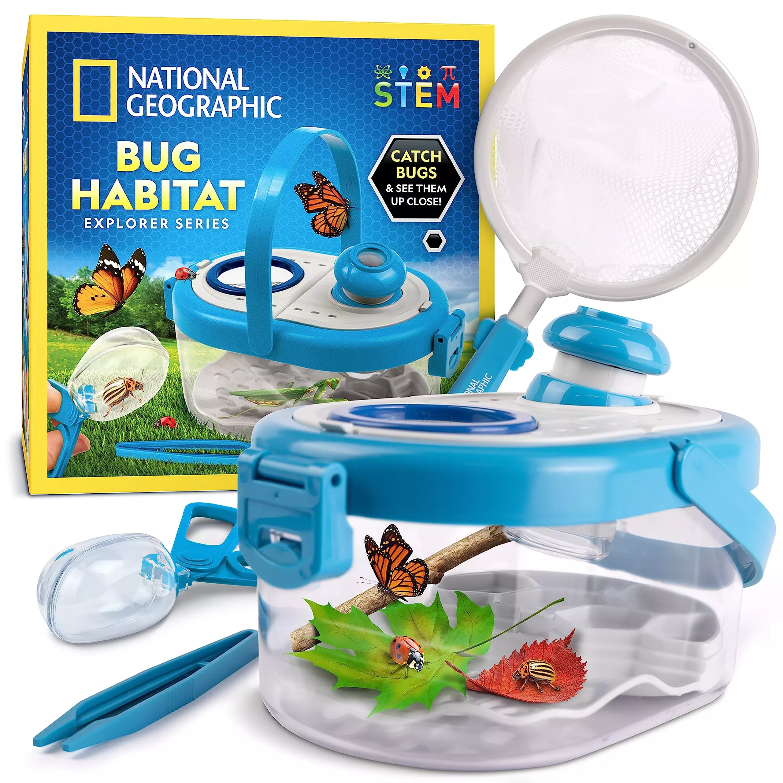 Blue Marble Bug Catcher Kit with Magnifiers, Multicolor, One Size