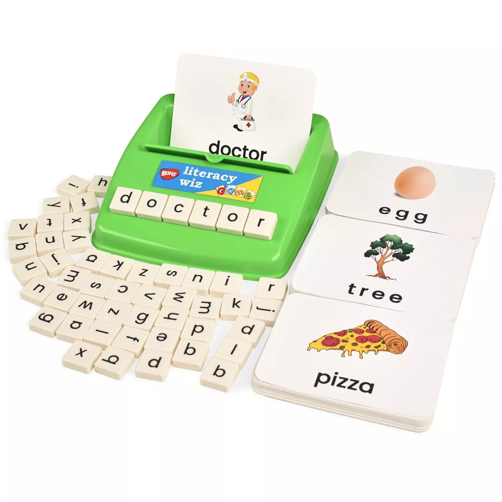 BOHS Literacy Wiz Game - 6-Letter Spelling, Green, 5.5