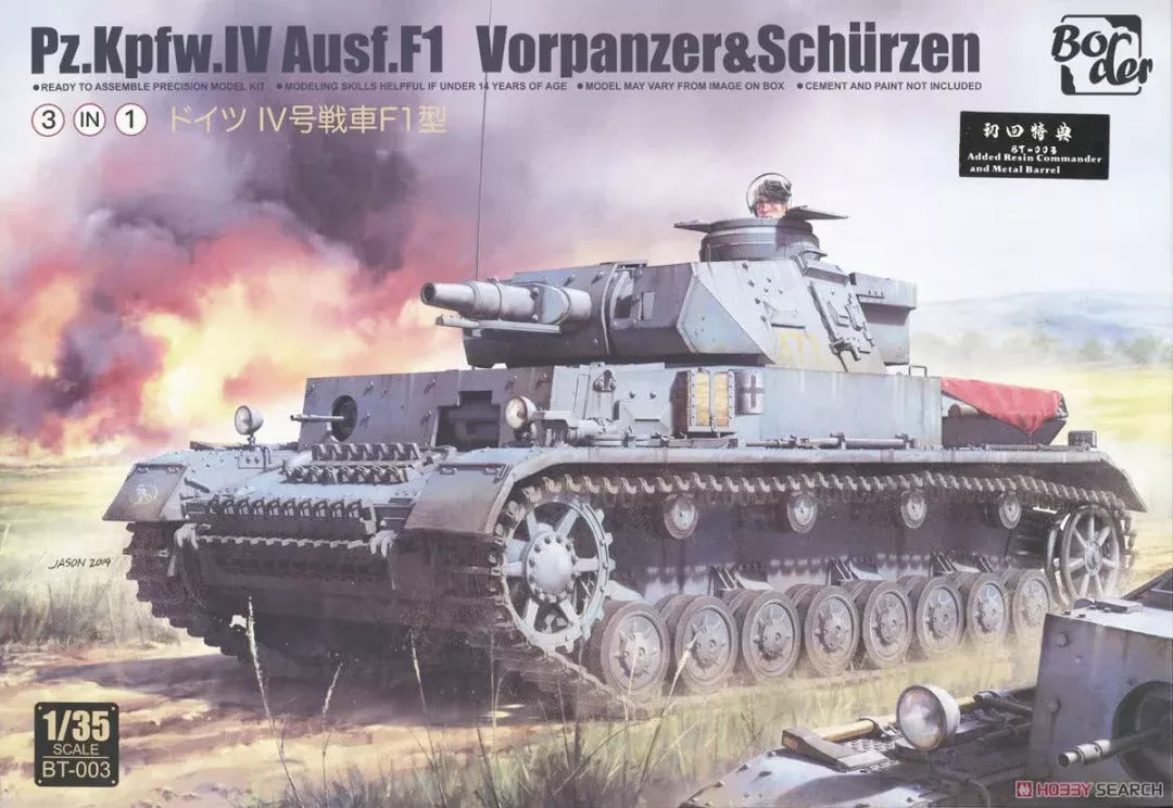 Border Model: 1/35 Pz.Kpfw. IV Ausf. F1 Vorpanzer & Schürzen
